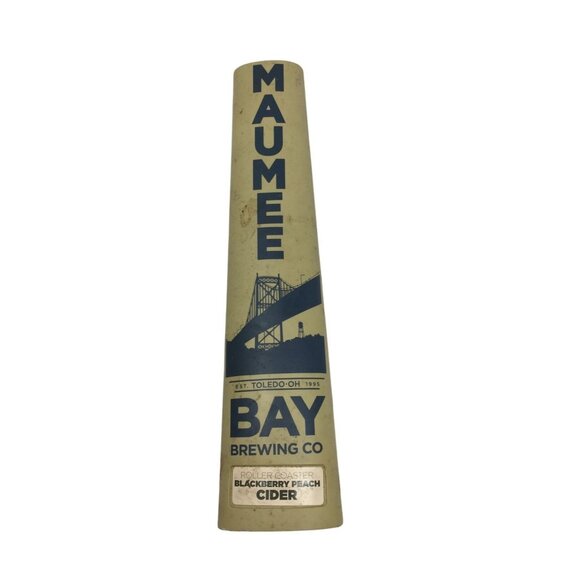 Maumee Bay Brewing Company Tap Handle ''Rollercoaster Blackberry Peach Cobbler'' - Picture 1 of 7